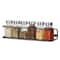 NEX™ Large Brown Wall-Mounted Spice Racks with Guard Rail, 4ct.